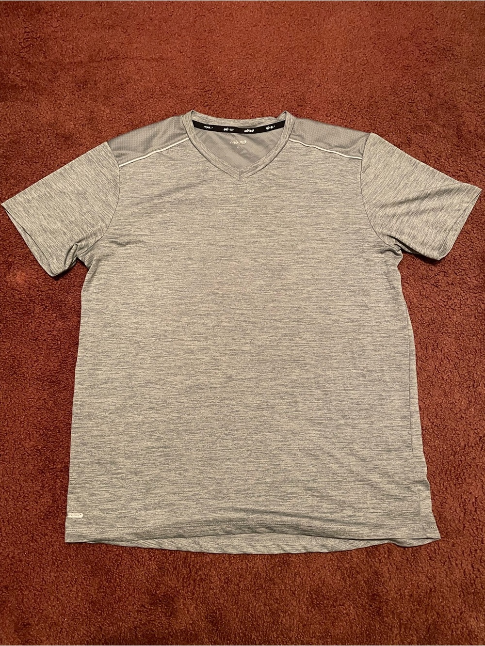 Men's Performance V-Neck Tee — Heather Gray